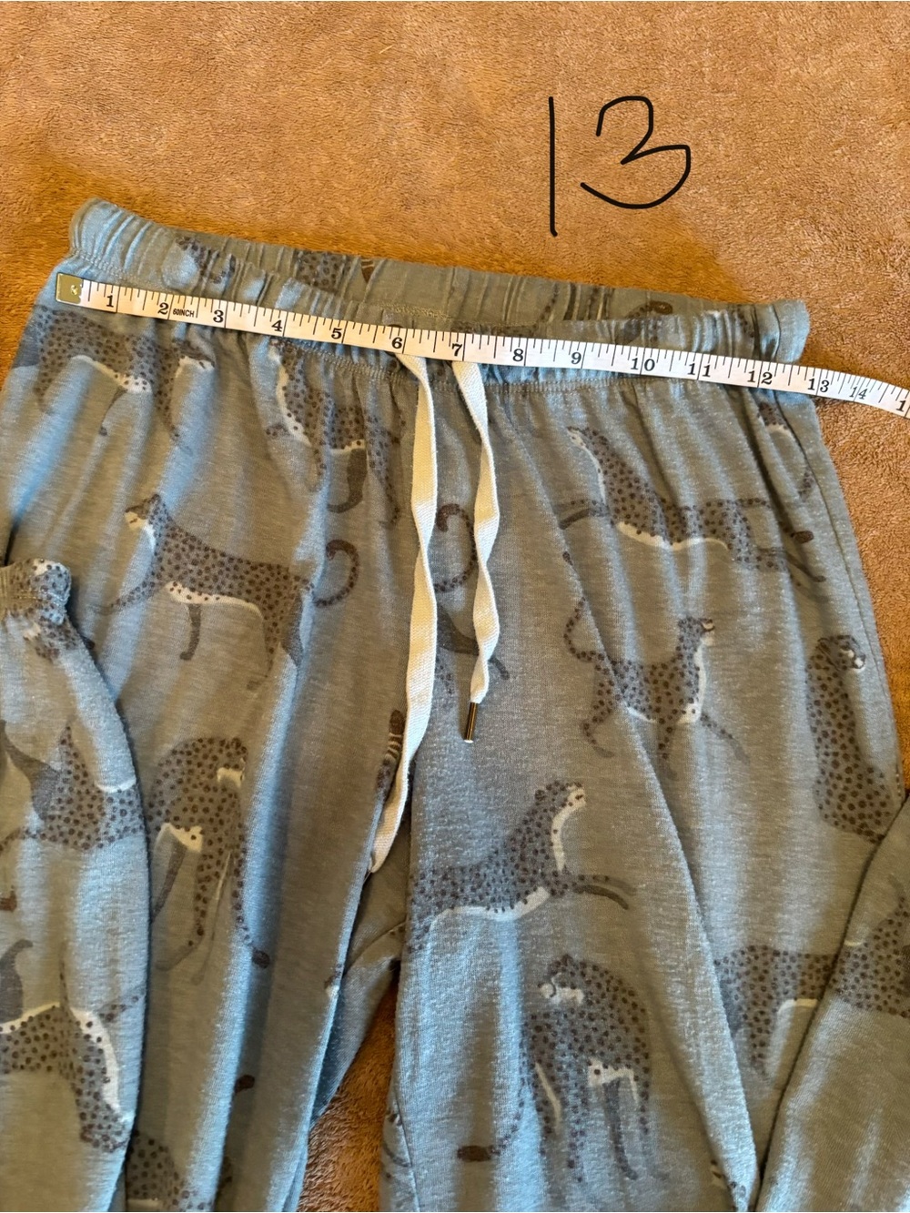 Honeydew Blue Leopard Print Pajama Set - Comfortable Sleepwear - Picture 9 of 9
